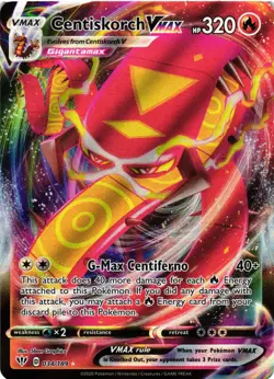 Pokemon TCG SWSH Darkness Ablaze Centiskorch VMAX 034/189 VLP - Image 1