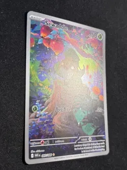 Sewaddle 087/086 Illustration Rare White Flare Pokemon Near Mint Pack Fresh - Image 2