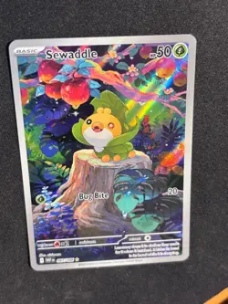 Sewaddle 087/086 Illustration Rare White Flare Pokemon Near Mint Pack Fresh - Image 5