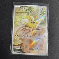 Pokemon TCG Yamper 099/094 Me02: Phantasmal Flames Holo Illustration Rare - Image 1