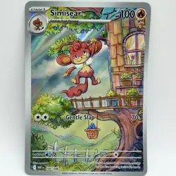 Simisear 100/086 Pokemon SV: White Flare Illustration Rare Holo 2025 NM - Image 1