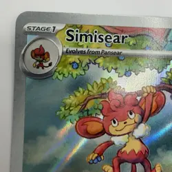 Simisear 100/086 Pokemon SV: White Flare Illustration Rare Holo 2025 NM - Image 3