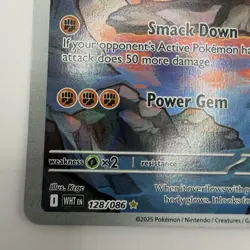Boldore 128/086 Pokemon SV: White Flare Illustration Rare Holo 2025 NM - Image 5