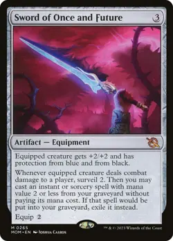 🧙Sword Of Once And Future M 0265 FOIL MOM March Of The Machines MTG - Image 1