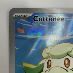 Cottonee 090/086 Pokemon SV: White Flare Illustration Rare Holo 2025 NM - Image 3