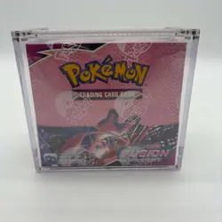 Pokemon TCG SWSH Fusion Strike Booster Box SEALED w/Acrylic - Image 5