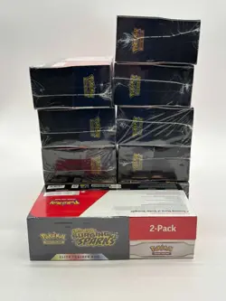 Lot of (10) Pokemon Surging Sparks Elite Trainer Box + Booster Bundle 2-Pack - Image 5