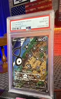 🔥 PSA 10 🔥 UNOWN V 🔥 177/195 2022 SILVER TEMPEST POKEMON - Image 1