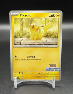Pokemon Company Pikachu 214 SV Promo Regular Illustration Contest 2024 EN 60HP - Image 1