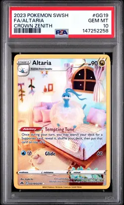 2258 Altaria 2023 Pokemon Sword & Shield Crown Zenith #GG19 PSA 10 - Image 1