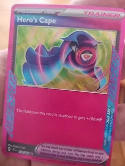 Pokemon Hero's Cape 152/162 ACE SPEC Rare SV05 Temporal Forces - Image 4
