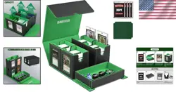 MTG Card Deck Box with 4 Magnetic Holders - Fits Cards and Game Accessories - Image 2