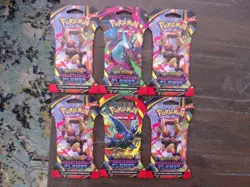 Lot of 6 Pokemon TCG: Phantasmal Flames Sleeved Booster Packs NEW! SEALED!! - Image 1
