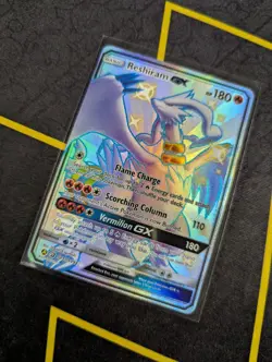 Reshiram GX SV51/SV94 Shiny GX Rare Hidden Fates Shiny Vault Pokemon Holo NM - Image 3