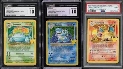 Pokemon Celebrations Base Set Charizard Blastoise Venusaur PSA CGC 9 10 Set - Image 1