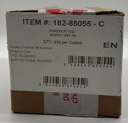 Pokemon TCG English SWSH11 Lost Origin Booster Box Case Sealed - Image 1