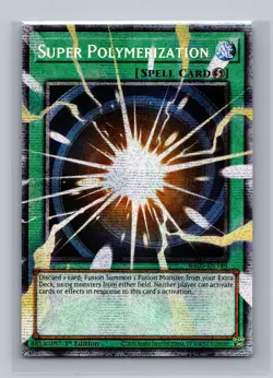 Yu-Gi-Oh! EN RA05- Super Polymerization Starlight Rare Extended Art 1st Ed mint - Image 1