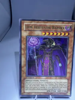 YuGiOh • Dark Eradicator Warlock • SD6-EN001 • Holo Ultra Rare 1st Edition • LP - Image 2