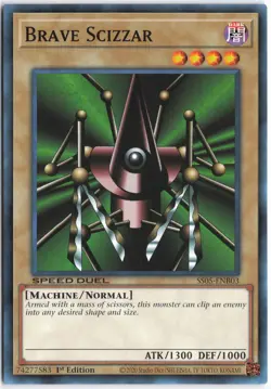 Yugioh - Brave Scizzar SS05-ENB03 1st Edition - Speed Duel Decks: Twisted Nightm - Image 1
