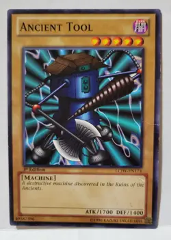 YUGIOH ANCIENT TOOL COMMON LCJW-EN174 1 ST.ED. PLAYED TO LIGHT PLAYED - Image 1