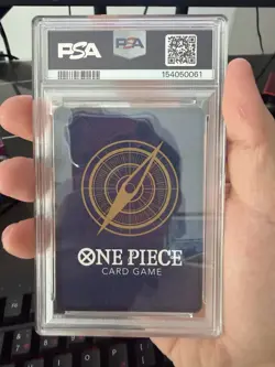 One Piece CCG Monkey.D.Luffy 2nd Anniversary Tournament Participant PSA 9 - Image 2