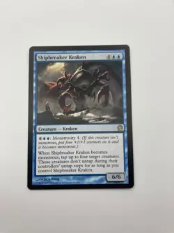 Shipbreaker Kraken MTG Theros THS Magic the Gathering Rare Blue Creature Card - Image 1