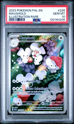 2023 POKEMON PAL EN-PALDEA EVOLVED ILLUSTRATION RARE #226 MAUSHOLD PSA 10 - Image 1