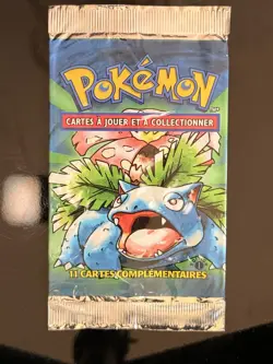 1999 POKEMON Booster Florizarre, Set de base 1st Edition Wizards FR (VIDE) - Image 1