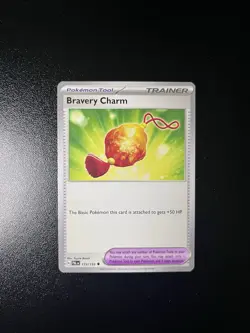 English Pokemon Bravery Charm Uncommon SV02: Paldea Evolved 173/193 Near Mint - Image 1
