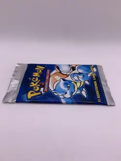 Pokemon Cards Sealed UK 4th Print 1999-2000 Booster Pack Base Set Blastoise 21G - Image 4