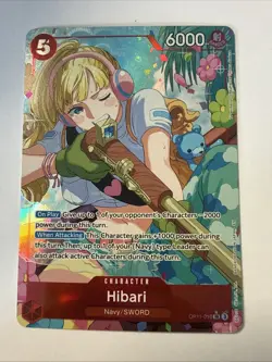 One Piece TCG Hibari Alternate Art OP11-010 a Fist of Divine Speed - Image 1