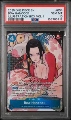 2025 One Piece Promos Boa Hancock #004 Illustration Box Vol.1 PSA 10 - Image 1