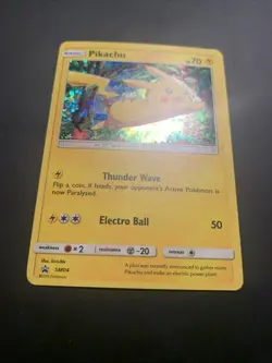 Pokemon TCG Pikachu SM04 Sun & Moon Promo Basic 70 HP Promo Card LP-MP - Image 3