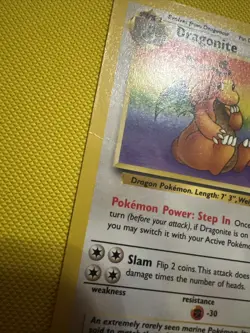 Pokemon TCG Dragonite Fossil 19/62 Non-Holo Unlimited Rare Card - Image 2