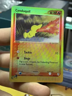 #2 Cyndaquil 59/100 EX Sandstorm 2003 Reverse Holo e-Series Pokemon Card TCG - Image 3