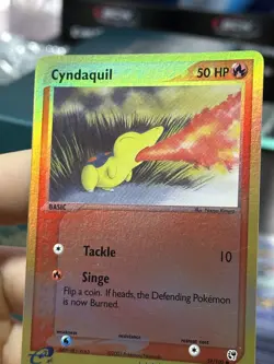 #2 Cyndaquil 59/100 EX Sandstorm 2003 Reverse Holo e-Series Pokemon Card TCG - Image 5