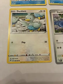 Lot Of 6 Ducklett Pokemon Cards - Image 2