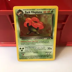 Pokemon TCG Dark Vileplume Team Rocket 13/82 60 HP Holo Rare Card - Image 1