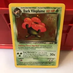 Pokemon TCG Dark Vileplume Team Rocket 13/82 60 HP Holo Rare Card - Image 2