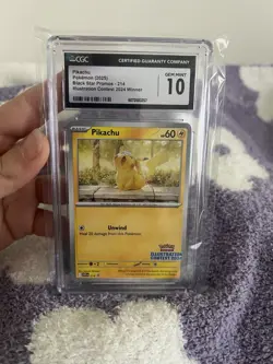 GEM MINT 10 🔥 Pikachu Illustration Contest 2024; S&V Promo Card 214 - Image 1
