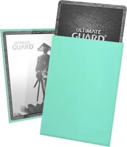 Ultimate Guard Katana Card Sleeves: 60 Japanese Size TCG Japanese, Turquoise - Image 1