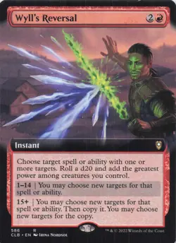 Wyll's Reversal (Extended Art) CLB Regular Rare #586 NM MTG - Image 1