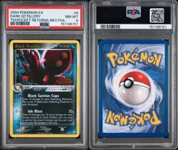 2004 Pokemon EX Team Rocket Returns Dark Octillery Holo Rare #8/109 PSA 8 NM-MT - Image 3