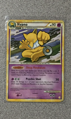 POKEMON - HYPNO 23/123 - HEARTGOLD SOULSILVER SET - RARE - HEAVY PLAY - Image 1