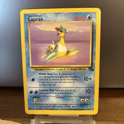 Lapras Fossil Set 1999 25/62 Pokemon TCG LP Vtg Rare - Image 1