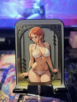 Goddess Story Metal Card Serialized Anime Waifu Random # Nami - Image 1