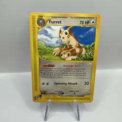 Furret 48/147 Uncommon Pokemon Aquapolis Vintage WOTC E Series LP 2003 - Image 1