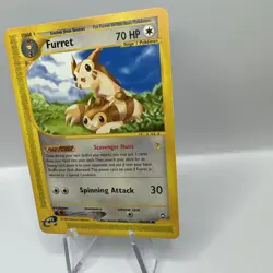 Furret 48/147 Uncommon Pokemon Aquapolis Vintage WOTC E Series LP 2003 - Image 3