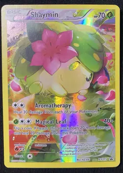 Pokemon Shaymin Black Star Promo XY115 Mythical Collection 20th Anniversary - Image 2