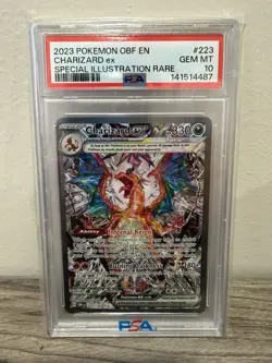 Pokemon Charizard ex 223/197 SV03: Obsidian Flames PSA 10! - Image 1